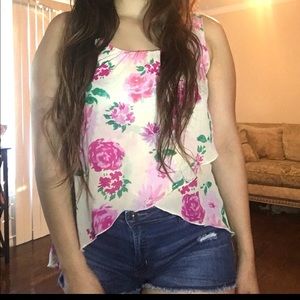 Cream Floral Blouse